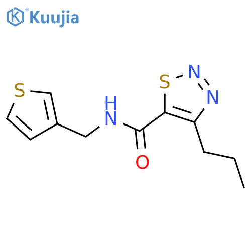 4-propyl-N-(thiophen-3-yl)methyl-1,2,3-thiadiazole-5-carboxamide structure