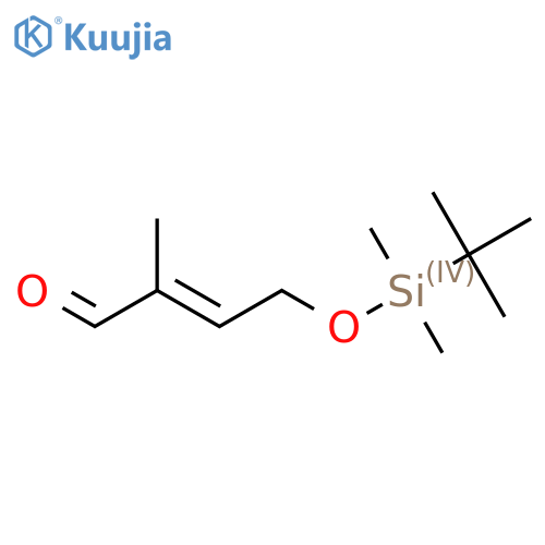 4-(1,1-Dimethylethyl)dimethylsilyloxy-2-methyl-2-butenal structure