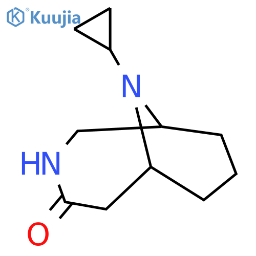 10-cyclopropyl-3,10-diazabicyclo[4.3.1]decan-4-one structure