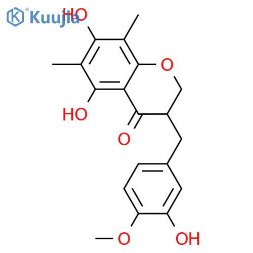 3',4',5,7-Tetrahydroxy-6,8-dimethylhomoisoflavanone; (S)-form, 4'-Me ether structure