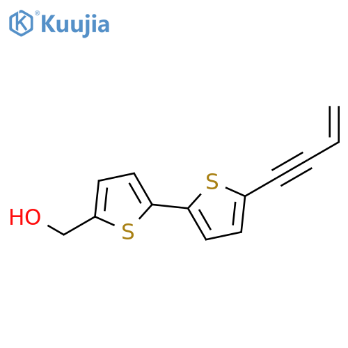 (5'-but-3-en-1-ynyl-[2,2']bithiophenyl-5-yl)-methanol structure
