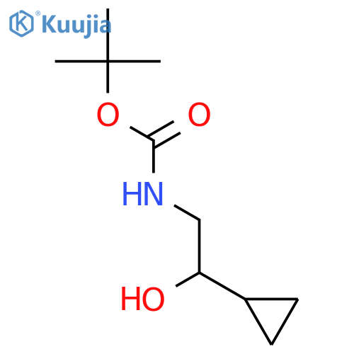 Carbamicacid, (2-cyclopropyl-2-hydroxyethyl)-, 1,1-dimethylethyl ester (9CI) structure