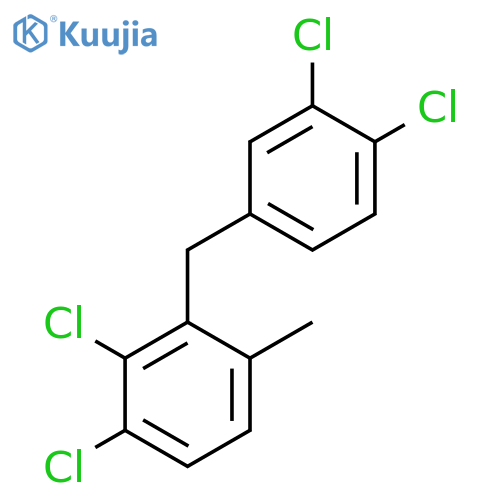 Benzene, 1,2-dichloro-3-[(3,4-dichlorophenyl)methyl]-4-methyl- structure