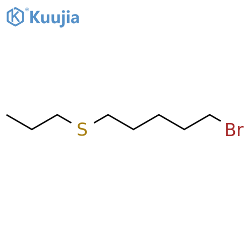 Pentane, 1-bromo-5-(propylthio)- structure