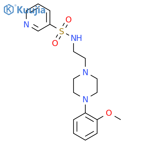 N-{2-4-(2-methoxyphenyl)piperazin-1-ylethyl}pyridine-3-sulfonamide structure