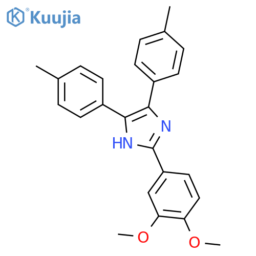 1H-Imidazole,2-(3,4-dimethoxyphenyl)-4,5-bis(4-methylphenyl)- structure
