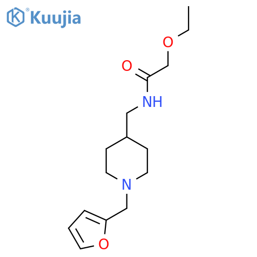 2-ethoxy-N-({1-(furan-2-yl)methylpiperidin-4-yl}methyl)acetamide structure