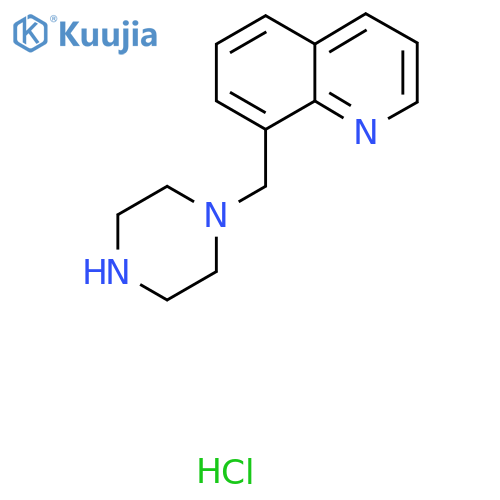 8-(piperazin-1-yl)methylquinoline hydrochloride structure
