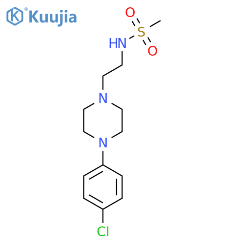 N-{2-4-(4-chlorophenyl)piperazin-1-ylethyl}methanesulfonamide structure