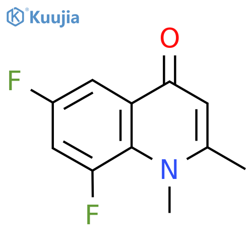 6,8-Difluoro-1,2-dimethylquinolin-4(1H)-one structure