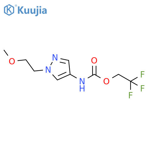 2,2,2-Trifluoroethyl N-1-(2-Methoxyethyl)-1H-pyrazol-4-ylcarbamate structure