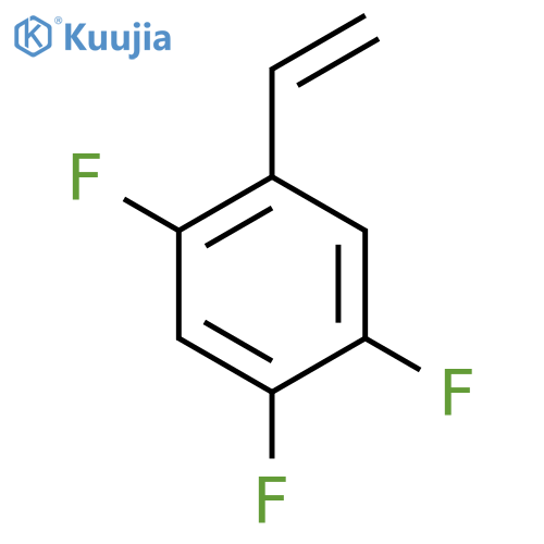 1-ethenyl-2,4,5-trifluorobenzene structure
