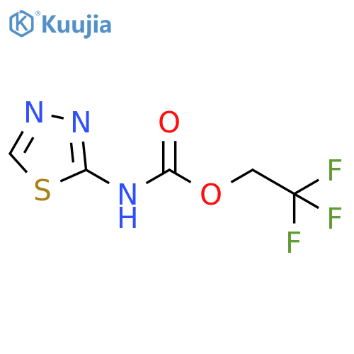 2,2,2-trifluoroethyl N-(1,3,4-thiadiazol-2-yl)carbamate structure