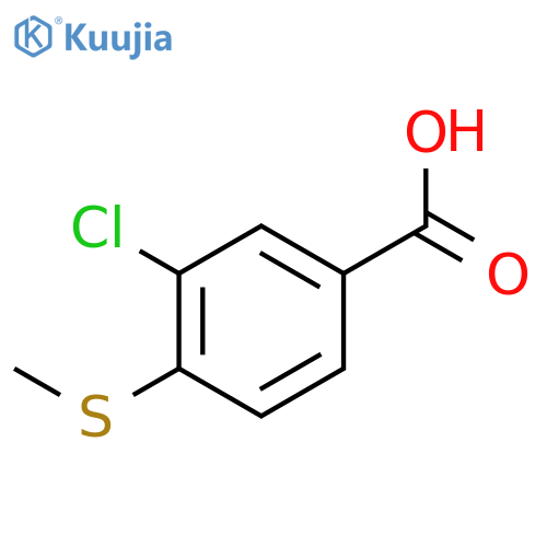 3-Chloro-4-(methylsulfanyl)benzoic Acid structure