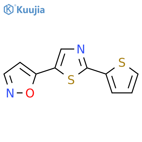5-[2-(2-Thienyl)-1,3-thiazol-5-yl]isoxazole structure