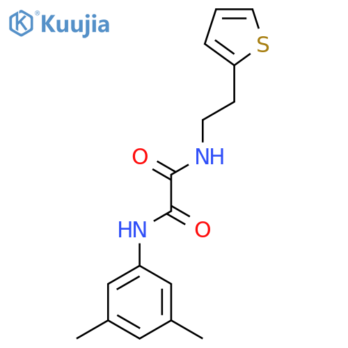 N'-(3,5-dimethylphenyl)-N-2-(thiophen-2-yl)ethylethanediamide structure
