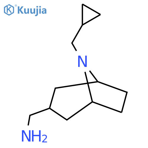 8-(cyclopropylmethyl)-8-azabicyclo3.2.1octan-3-ylmethanamine structure