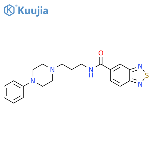 N-3-(4-phenylpiperazin-1-yl)propyl-2,1,3-benzothiadiazole-5-carboxamide structure