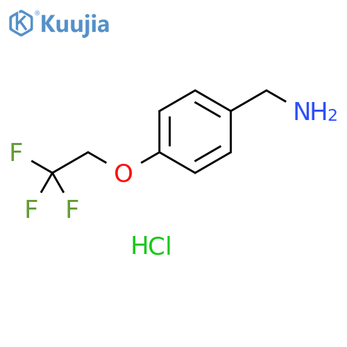 4-(2,2,2-Trifluoroethoxy)phenylmethanamine Hydrochloride structure