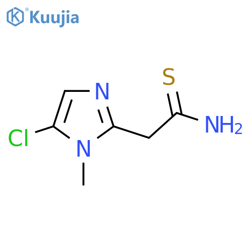 2-(5-chloro-1-methyl-1H-imidazol-2-yl)ethanethioamide structure