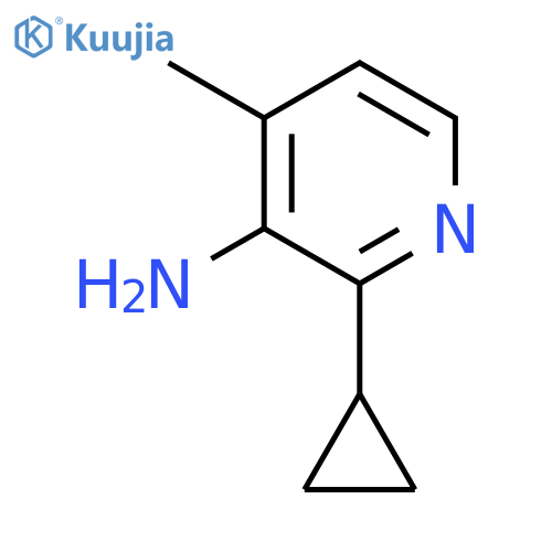2-cyclopropyl-4-methyl-pyridin-3-amine structure