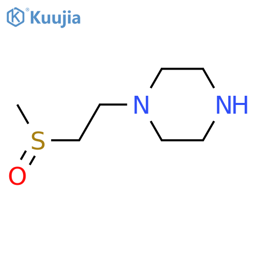 1-(2-methanesulfinylethyl)piperazine structure
