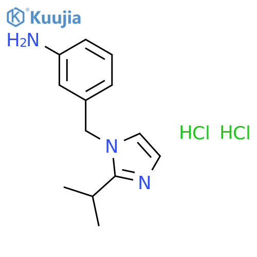 3-((2-Isopropyl-1H-imidazol-1-yl)methyl)aniline Dihydrochloride structure