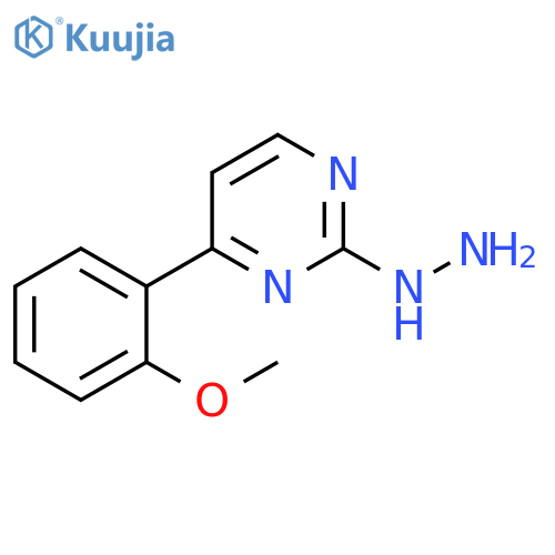 2-hydrazino-4-(2-methoxyphenyl)pyrimidine structure