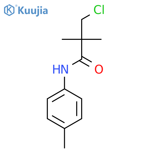 3-Chloro-2,2-dimethyl-N-(4-methylphenyl)propanamide structure
