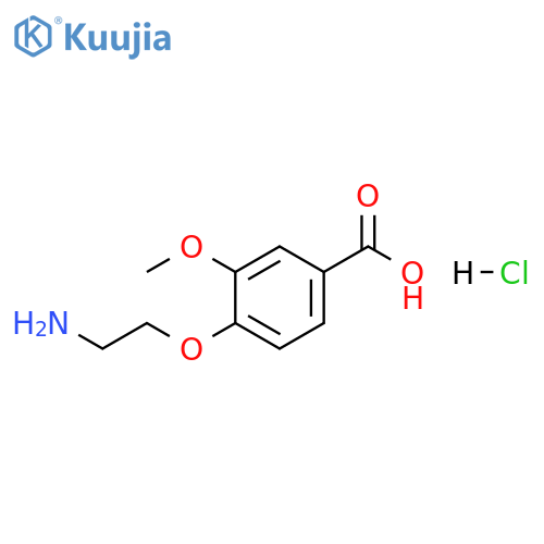 Benzoic acid, 4-(2-aminoethoxy)-3-methoxy-, hydrochloride (1:1) structure