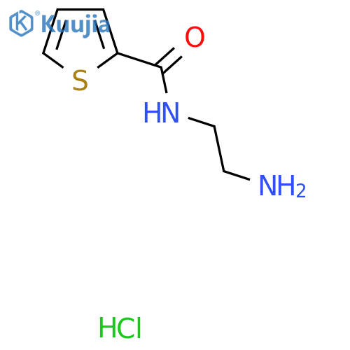 N-(2-aminoethyl)thiophene-2-carboxamide hydrochloride structure