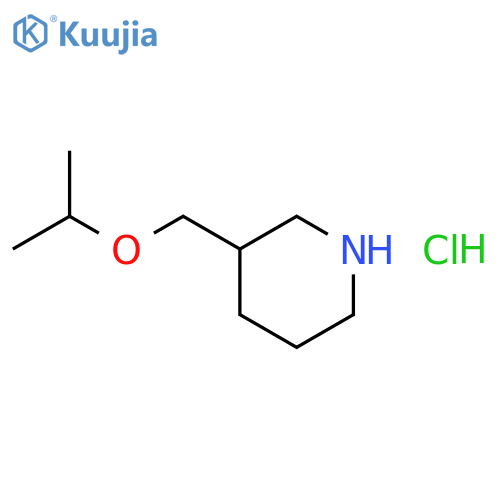 3-(Isopropoxymethyl)piperidine hydrochloride structure