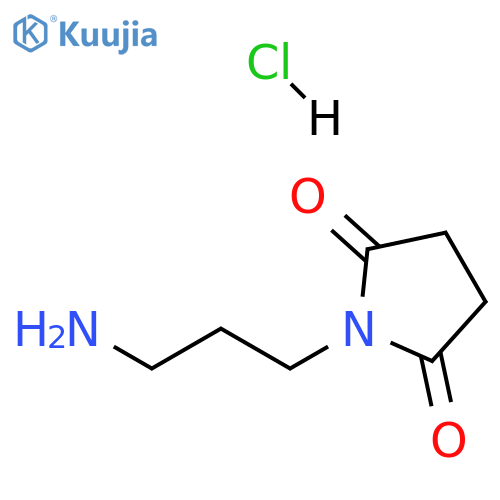1-(3-aminopropyl)pyrrolidine-2,5-dione hydrochloride structure