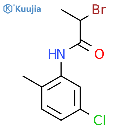 2-Bromo-N-(5-chloro-2-methylphenyl)propanamide structure