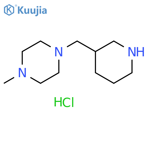 1-methyl-4-(3-piperidinylmethyl)piperazine trihydrochloride structure