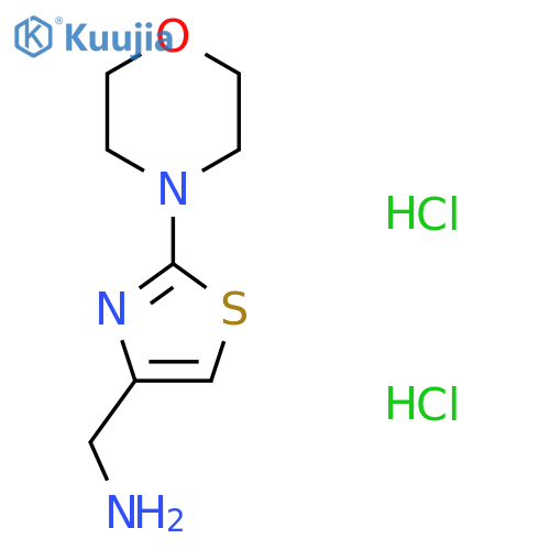 [(2-Morpholin-4-yl-1,3-thiazol-4-yl)methyl]amine dihydrochloride structure