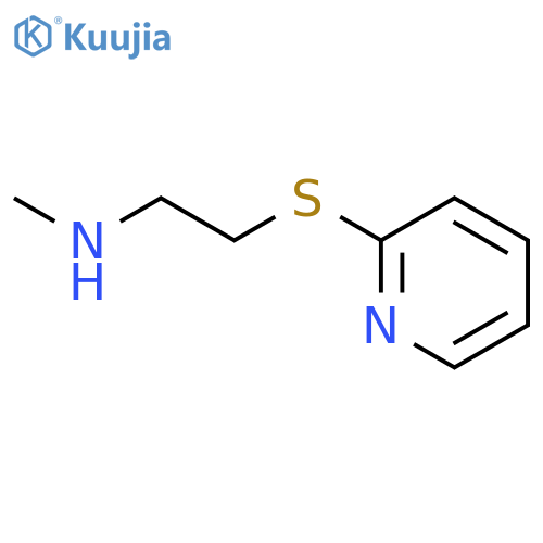 methyl[2-(pyridin-2-ylsulfanyl)ethyl]amine structure