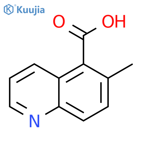 6-METHYL-5-QUINOLINECARBOXYLIC ACID structure