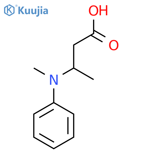3-Methyl(phenyl)aminobutanoic acid structure