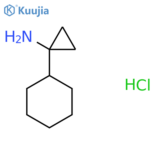(1-Cyclohexylcyclopropyl)amine hydrochloride structure