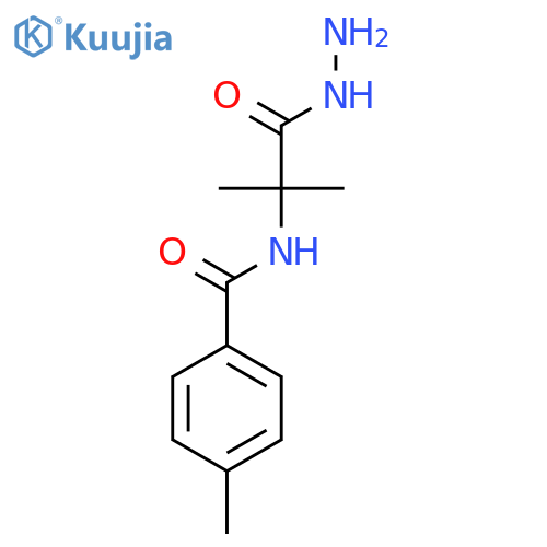 N-(2-Hydrazino-1,1-dimethyl-2-oxoethyl)-4-methylbenzamide structure