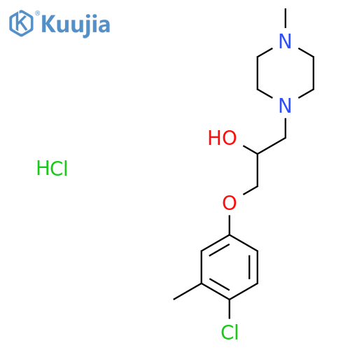 1-(4-Chloro-3-methylphenoxy)-3-(4-methylpiperazin-1-yl)propan-2-ol hydrochloride structure