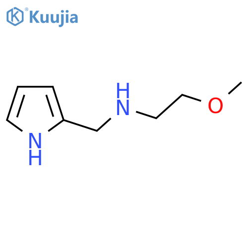 N-((1H-pyrrol-2-yl)methyl)-2-methoxyethan-1-amine structure