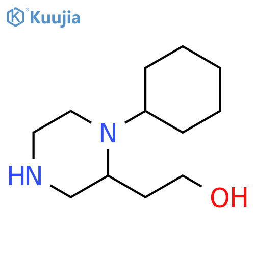 2-(1-Cyclohexyl-2-piperazinyl)ethanol structure
