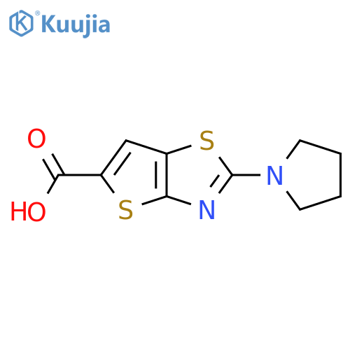 2-(Pyrrolidin-1-yl)thieno2,3-d1,3thiazole-5-carboxylic Acid structure