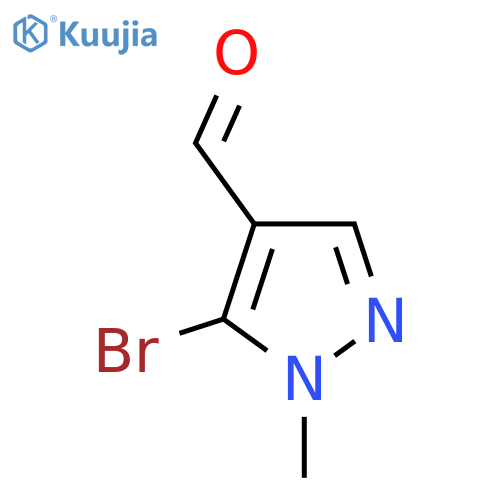 5-bromo-1-methyl-1H-pyrazole-4-carbaldehyde structure
