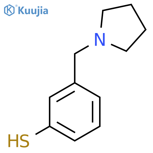 3-(Pyrrolidin-1-ylmethyl)benzenethiol structure