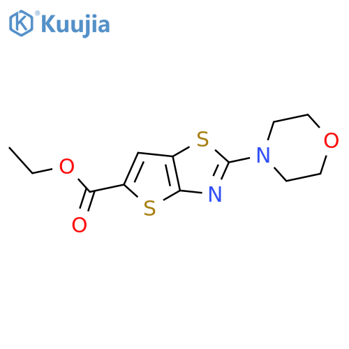 Ethyl 2-morpholin-4-ylthieno[2,3-d][1,3]thiazole-5-carboxylate structure