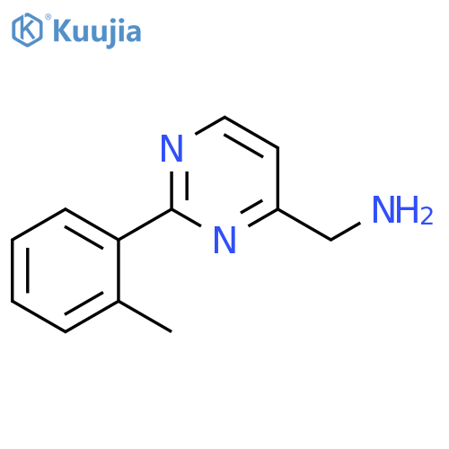 1-2-(2-Methylphenyl)pyrimidin-4-ylmethanamine structure