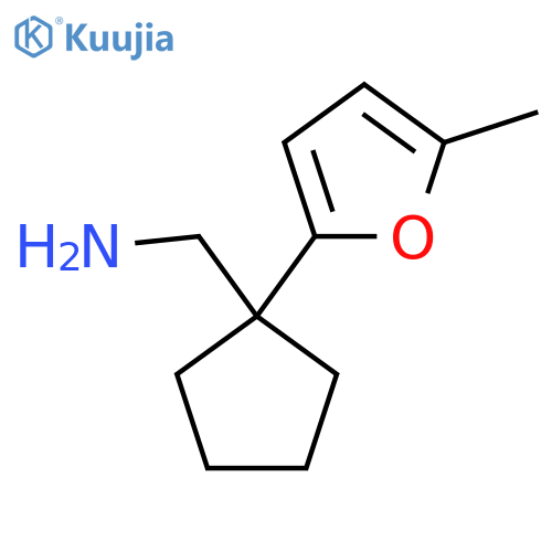 1-(5-methylfuran-2-yl)cyclopentylmethanamine structure